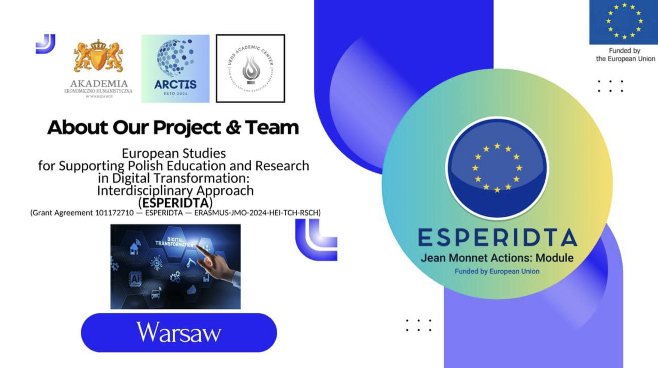 Image for Introducing the Team Leading the ESPERIDTA Project: Advancing Polish Education and Research in Digital Transformation