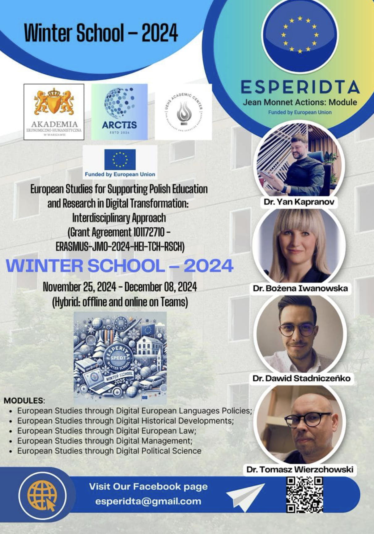 Image for First Winter School 2024: Advancing Digital Transformation in European Studies