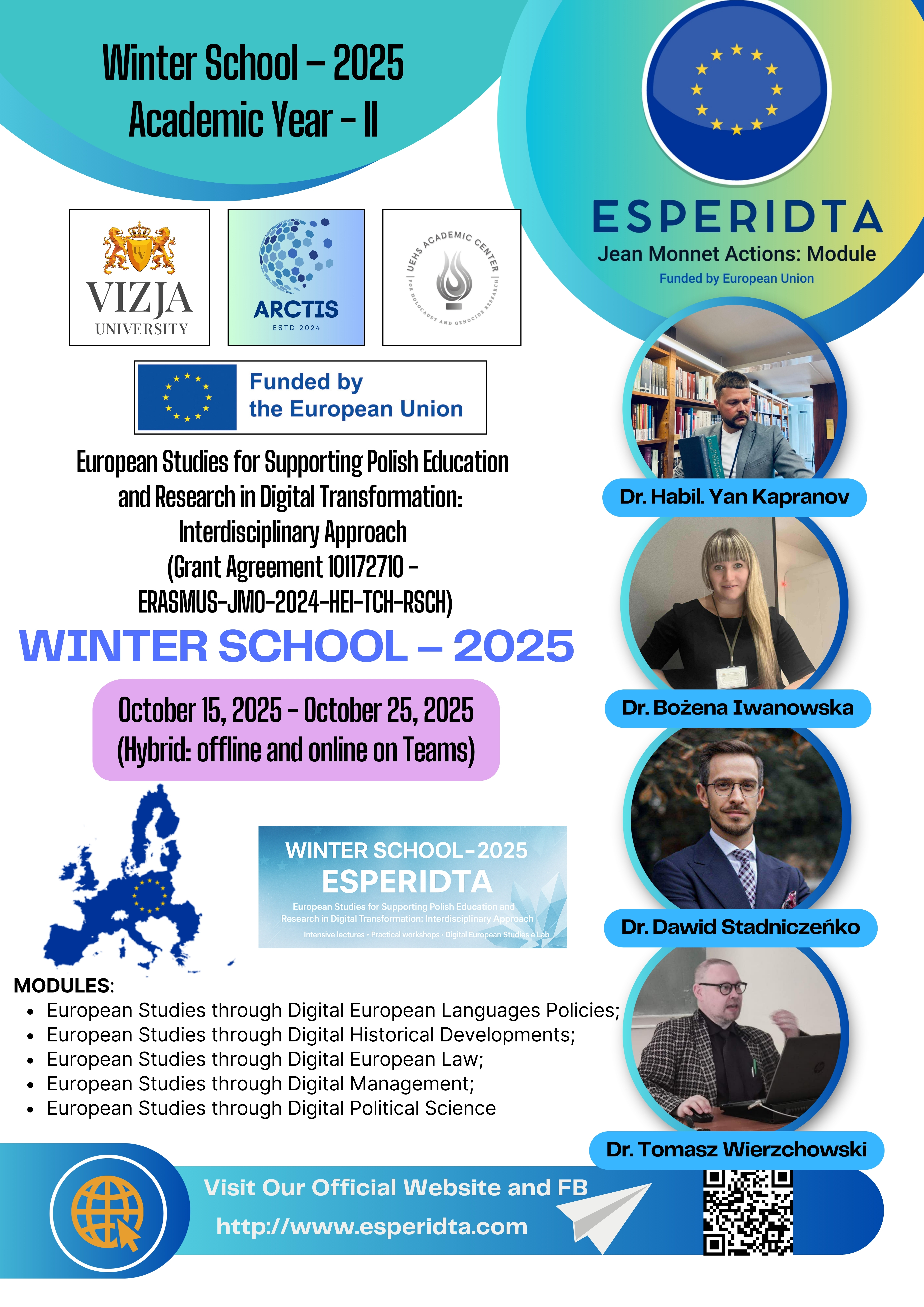Image for 📌 ESPERIDTA Winter School 2025 — Academic Year II is coming! ❄️🎓