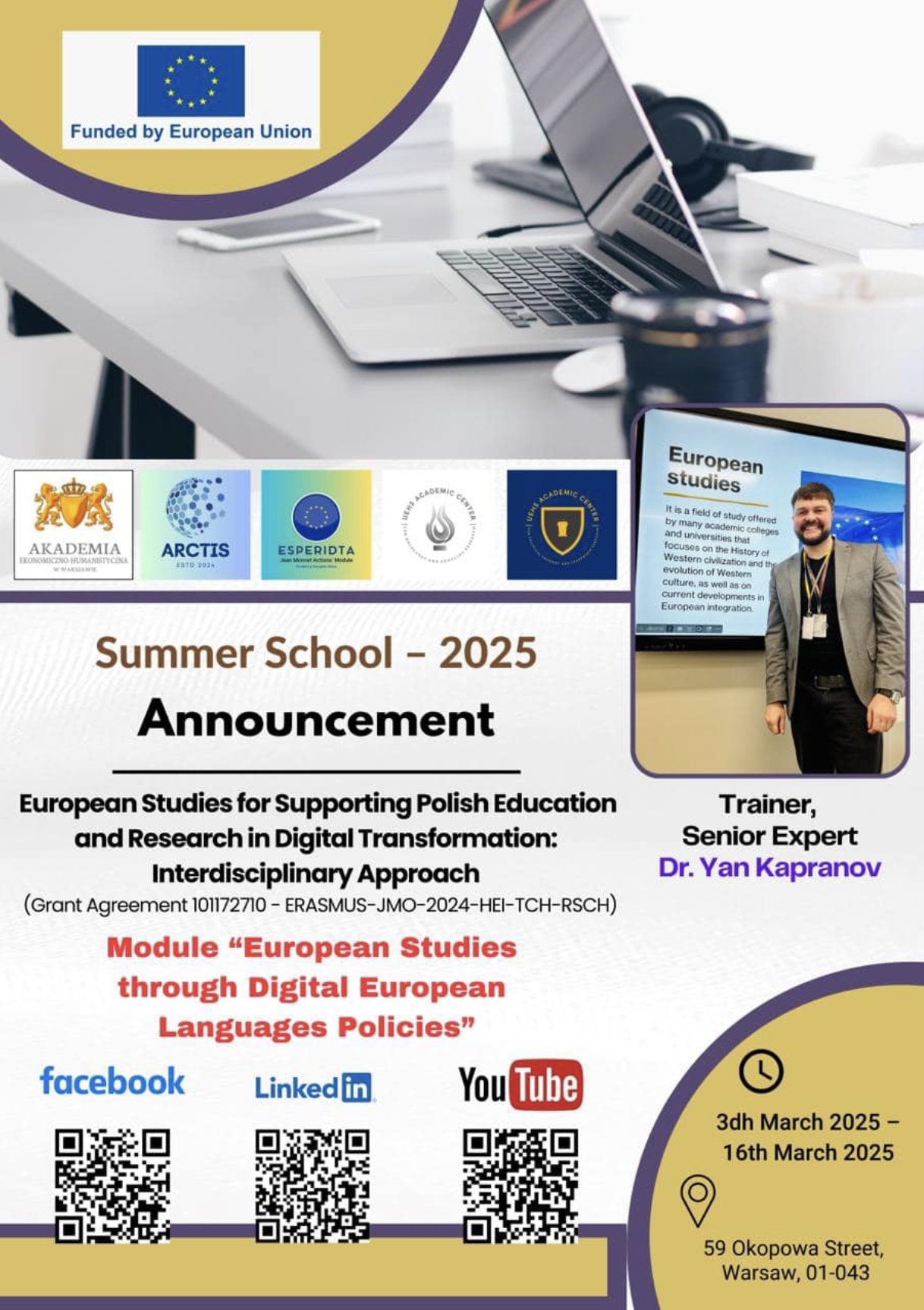 Image for Announcing ESPERIDTA Summer School 2025: A Hybrid Learning Experience in European Digital Studies