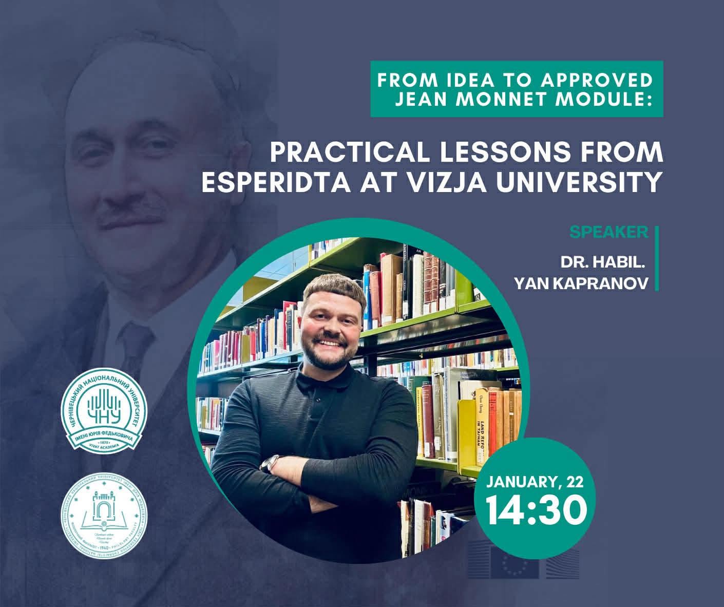 Image for Writing a Winning Jean Monnet Module: Best Practices and Real Examples from ESPERIDTA (VIZJA University)